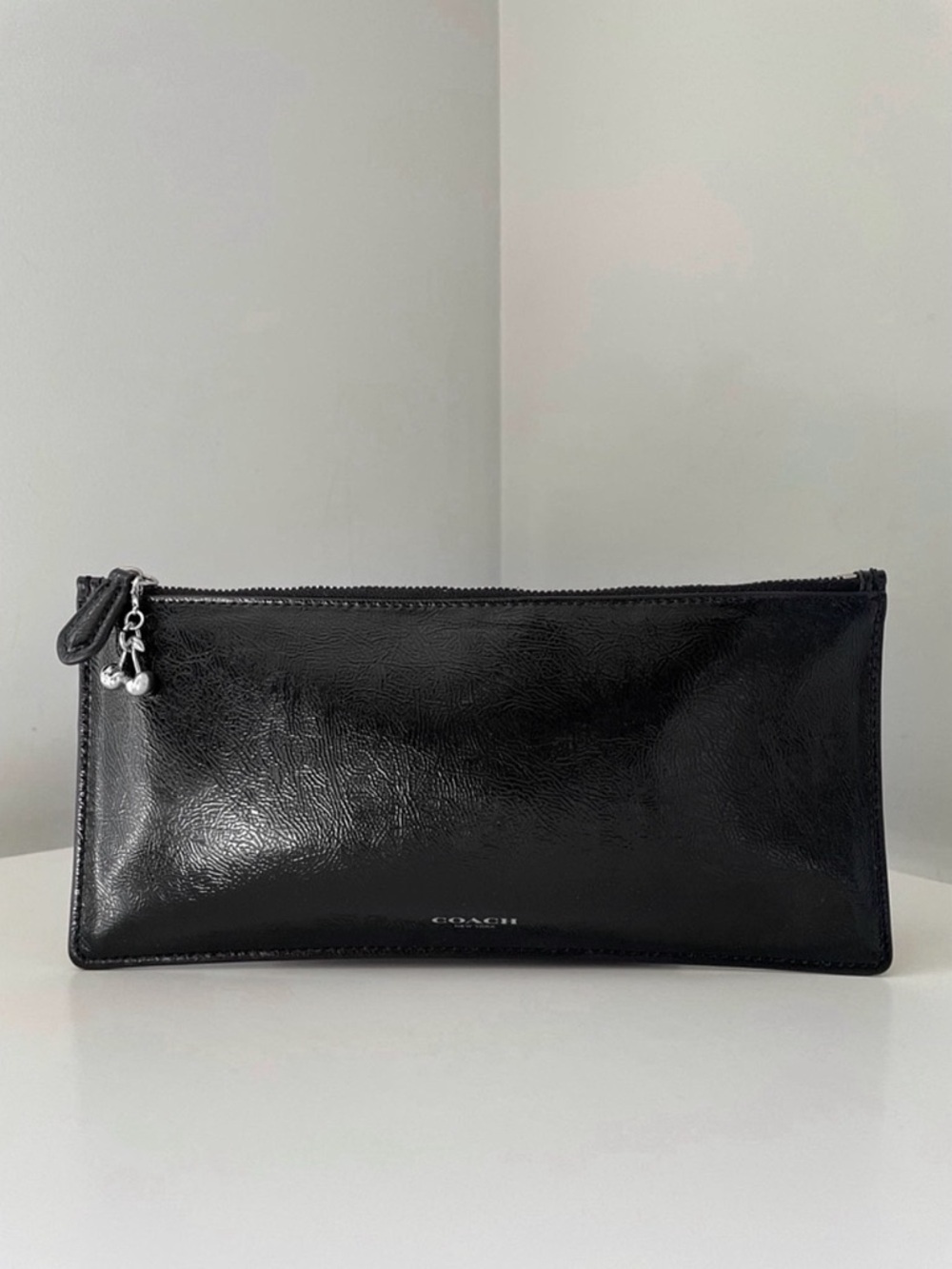 Coach Black Patent Pouch
